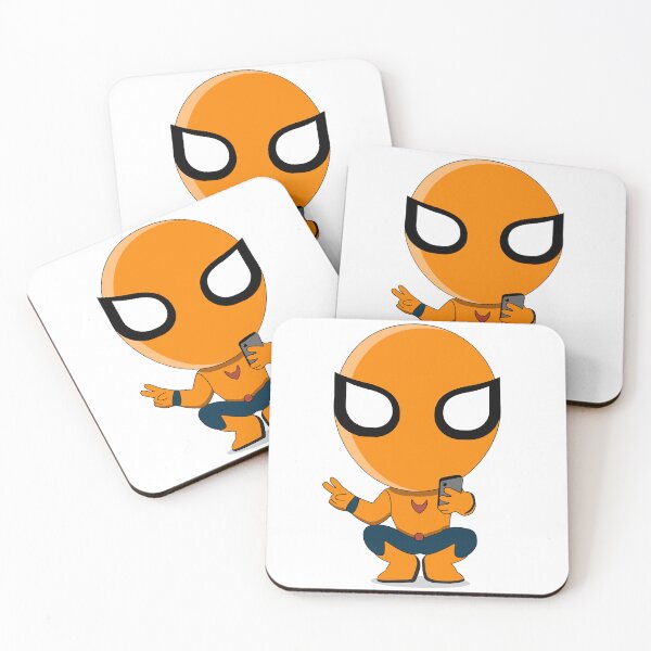 Item preview, Cute Orange Superhero Mascot Sticker | Chibi Cartoon Hero Character | Cute Orange Superhero Mascot Cartoon Sticker | Chibi Comic Character designed and sold by amareshdas008.