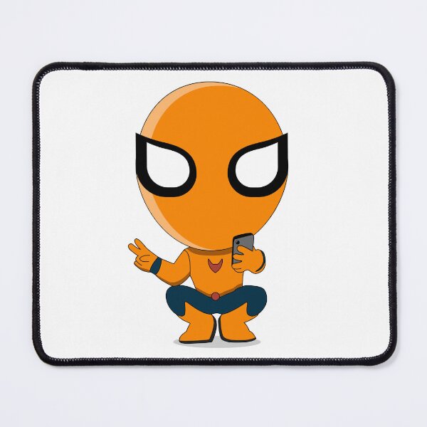 Item preview, Cute Orange Superhero Mascot Sticker | Chibi Cartoon Hero Character | Cute Orange Superhero Mascot Cartoon Sticker | Chibi Comic Character designed and sold by amareshdas008.