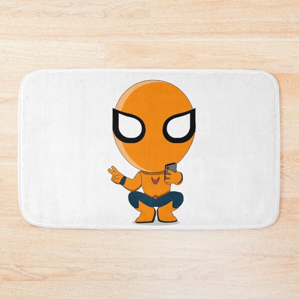 Item preview, Cute Orange Superhero Mascot Sticker | Chibi Cartoon Hero Character | Cute Orange Superhero Mascot Cartoon Sticker | Chibi Comic Character designed and sold by amareshdas008.