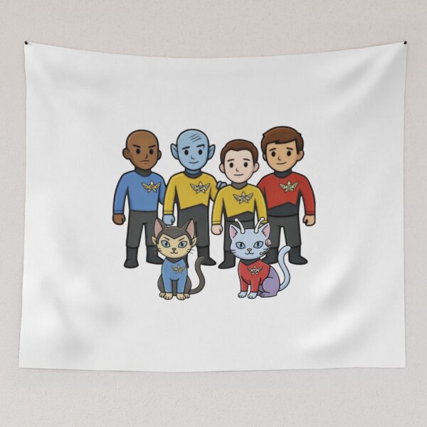 Item preview, Cute Cartoon Space Crew Team Galaxy Explorers designed and sold by Dokolarati.
