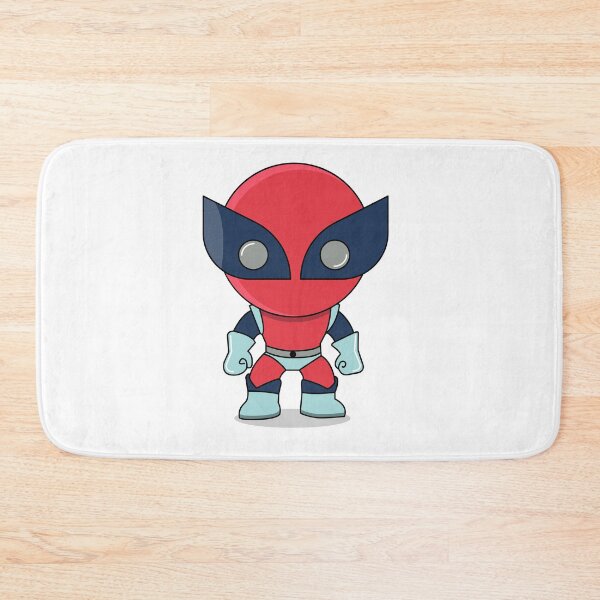 Item preview, Cute Red Superhero Mascot Sticker | Chibi Comic Character | deadpool designed and sold by amareshdas008.