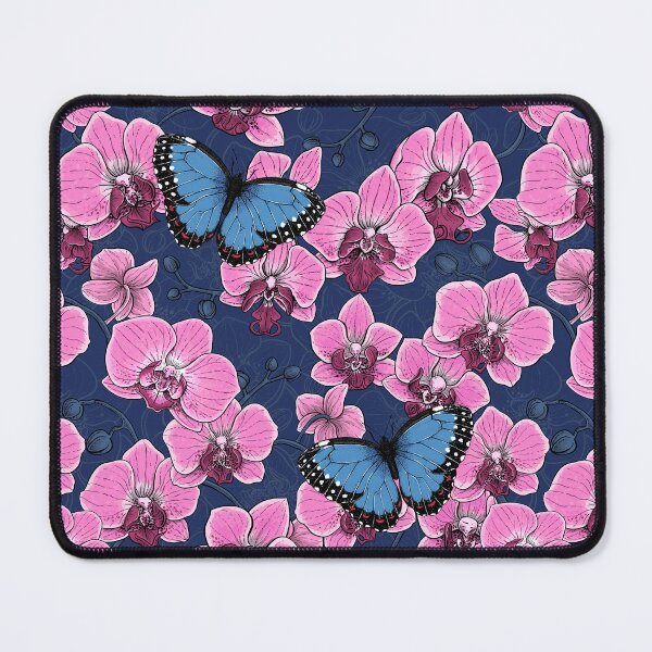 Item preview, Botanical Orchid Garden with Butterflies designed and sold by Katerina Mitkova Kirilova.