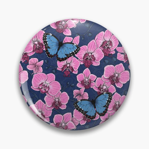 Item preview, Botanical Orchid Garden with Butterflies designed and sold by Katerina Mitkova Kirilova.