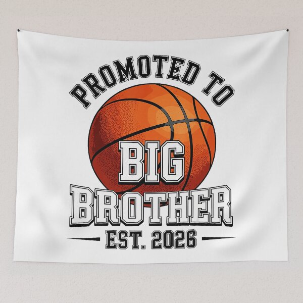 Item preview, Promoted To Big Brother Est 2026 Basketball Sibling Reveal designed and sold by allistermariam.