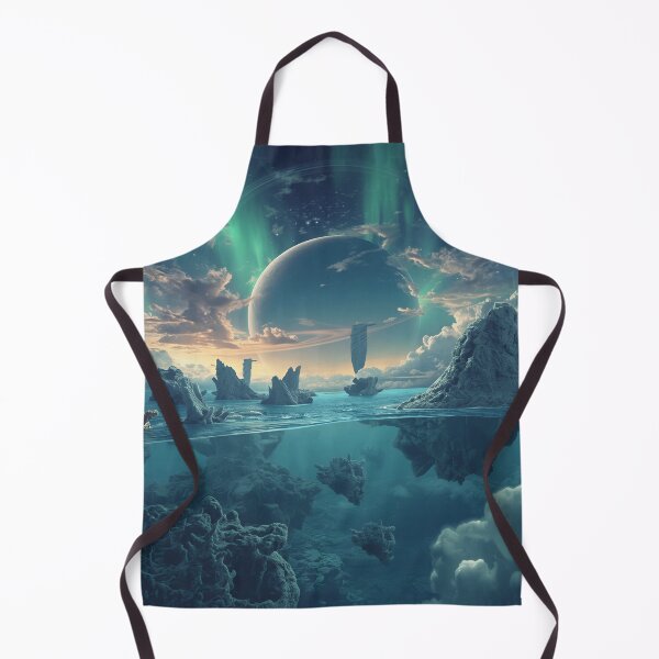 Item preview, Surreal Floating Coral Sky Alien Ocean Landscape designed and sold by Luminous Wilds.