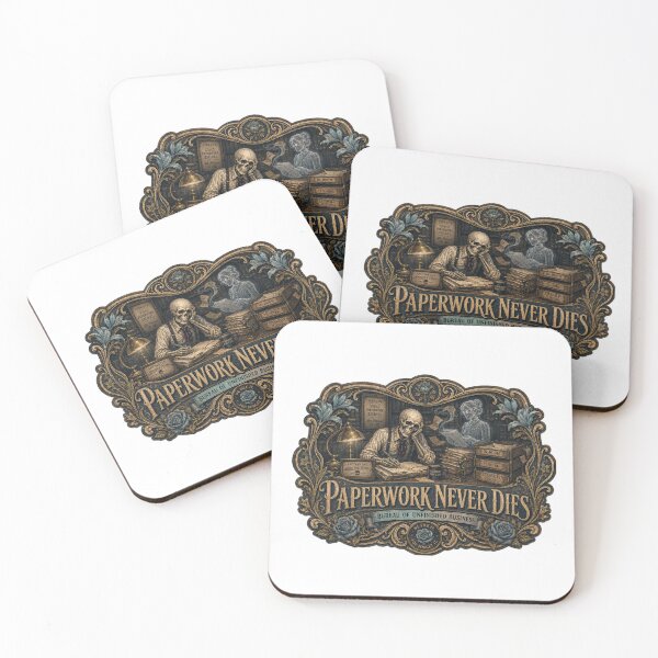 Item preview, Paperwork Never Dies – Gothic Paranormal Office Design designed and sold by Soft Panic Studio.