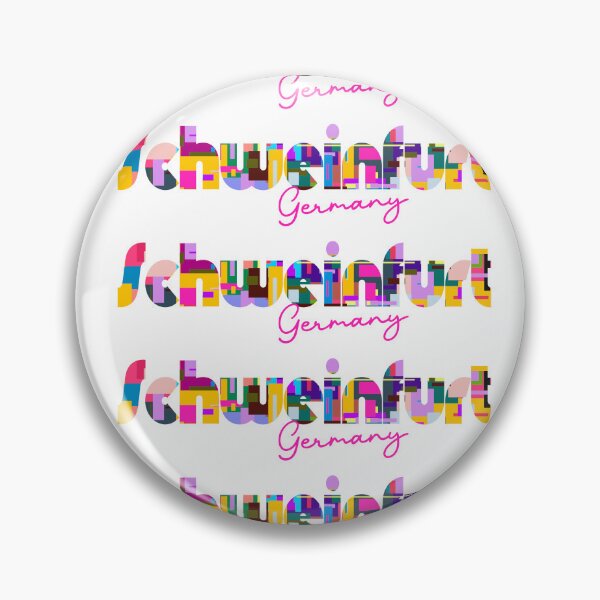 Item preview, Schweinfurt, Germany, Vibrant Abstract City Typography Art designed and sold by Wanderful-roads.