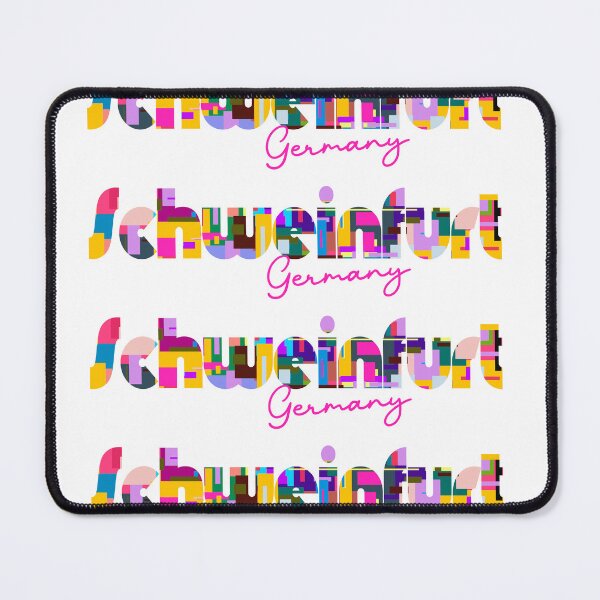 Item preview, Schweinfurt, Germany, Vibrant Abstract City Typography Art designed and sold by Wanderful-roads.