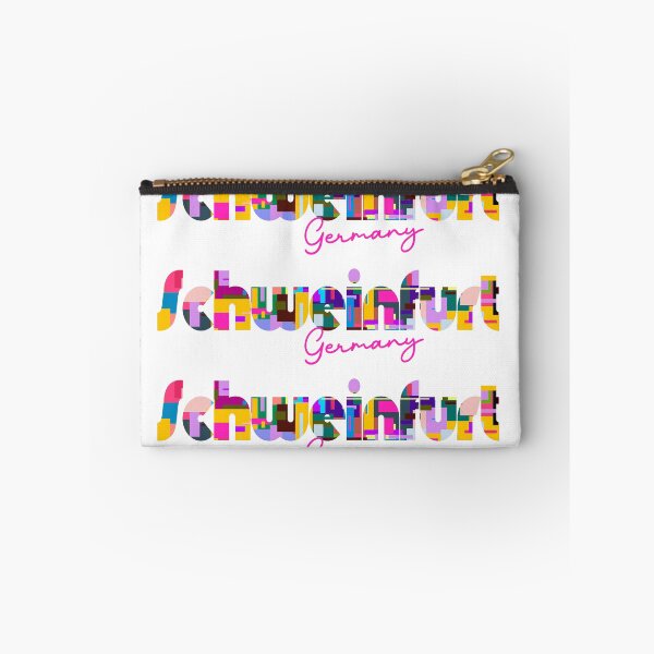 Item preview, Schweinfurt, Germany, Vibrant Abstract City Typography Art designed and sold by Wanderful-roads.