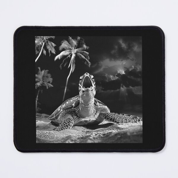 Item preview, Sea Turtle on a Tropical Beach Under a Stormy Sky designed and sold by inkoutninja.