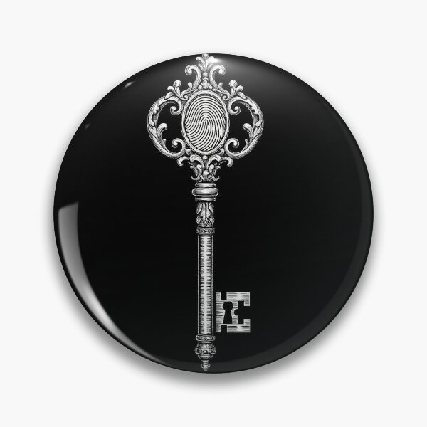 Item preview, Fingerprint key ?️ Line Art True Crime designed and sold by 30bhart.