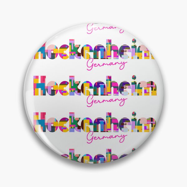 Item preview, Hockenheim, Germany, Vibrant Abstract City Typography Art designed and sold by Wanderful-roads.