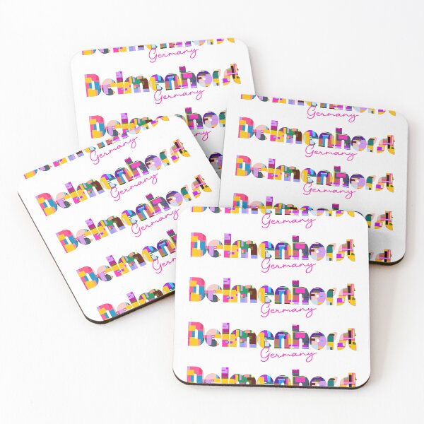 Item preview, Delmenhorst, Germany, Vibrant Abstract City Typography Art designed and sold by Wanderful-roads.
