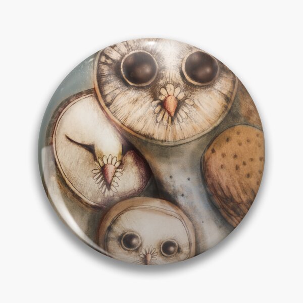 Item preview, Three Whimsical Wise Barn Owls  designed and sold by Karin Taylor.