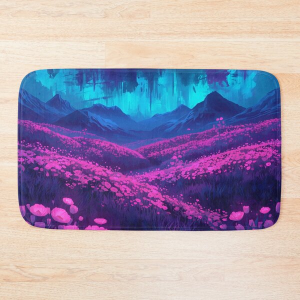 Item preview, Acrylic Neon Flower Alien Basin Landscape designed and sold by Luminous Wilds.