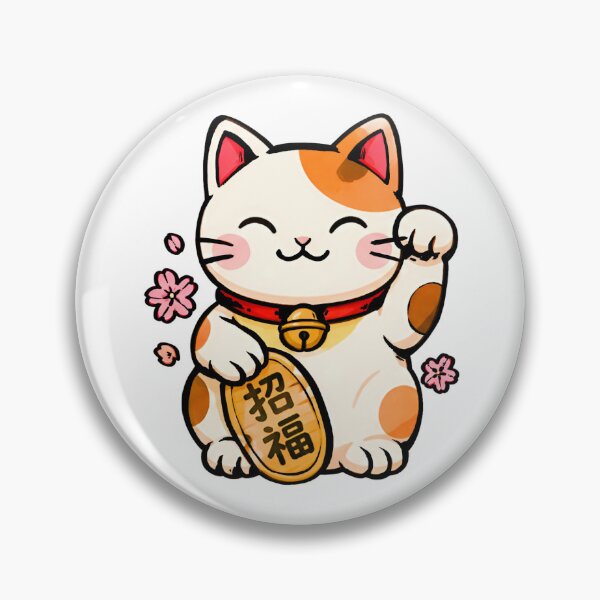 Item preview, cat illustration Kawaii Japan culture Sticker vector designed and sold by sabartgunpla.