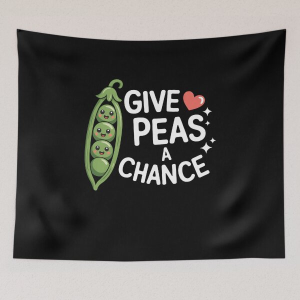 Item preview, Vegan Vegetable Give Peas A Chance Earth Day designed and sold by SapfireStuArt.