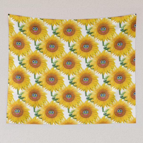 Item preview, Smiling Sunflower Face Seamless Pattern designed and sold by kristalcurt.