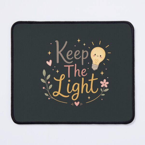 Item preview, Keep The Light Cute Motivational Quote Design | Positive Inspirational Typography Art designed and sold by Sanika arts .