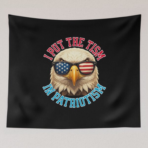 Item preview, I Put The Tism in Patriotism Athletic Eagle designed and sold by TheEndDesign.