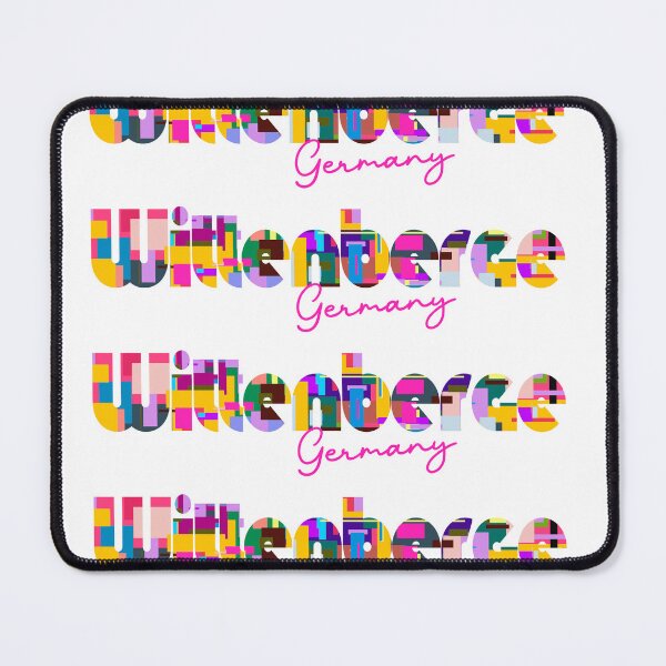 Item preview, Wittenberge, Germany, Vibrant Abstract City Typography Art designed and sold by Wanderful-roads.