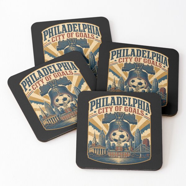 Item preview, Philadelphia City of Goals Retro Soccer Travel Shirt | Liberty Bell Skyline Vintage Americana Philadelphia Fan Design designed and sold by Globalcitytees.