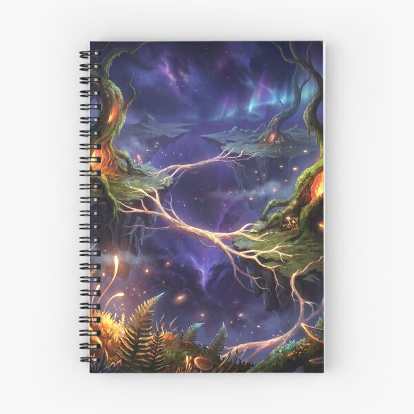 Item preview, Concept Art Ember Sky Jungle Alien Rift Landscape designed and sold by Luminous Wilds.