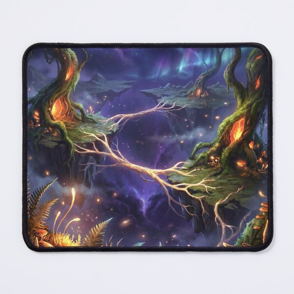 Item preview, Concept Art Ember Sky Jungle Alien Rift Landscape designed and sold by Luminous Wilds.