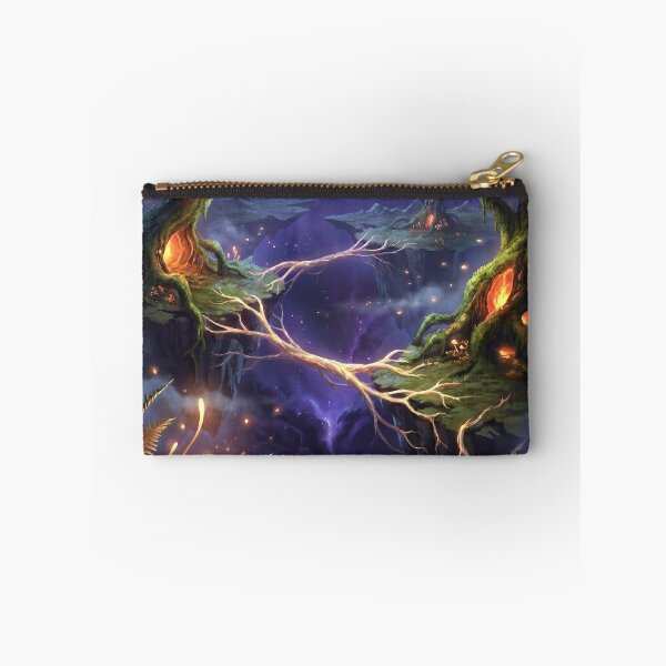 Item preview, Concept Art Ember Sky Jungle Alien Rift Landscape designed and sold by Luminous Wilds.