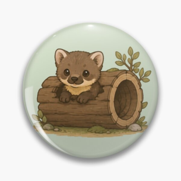 Item preview, Cute Pine Marten Explorer designed and sold by MellowMunchkins.