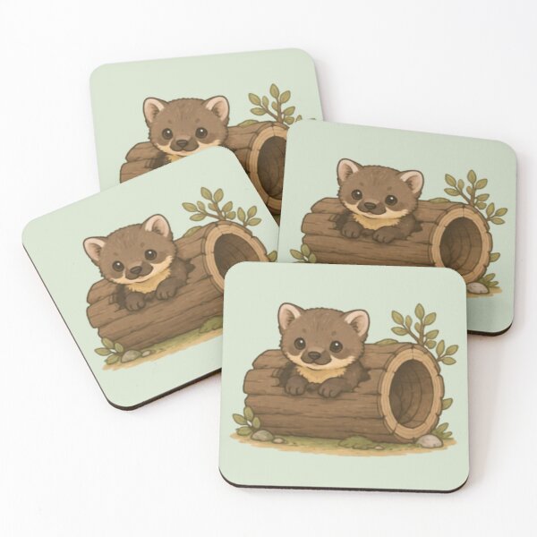 Aperçu de l'œuvre Mignonne martre des pins exploratrice créée et vendue par MellowMunchkins.