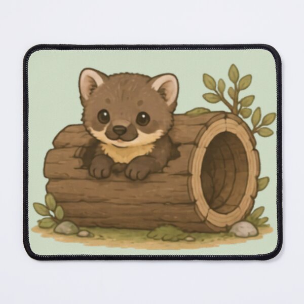 Item preview, Cute Pine Marten Explorer designed and sold by MellowMunchkins.
