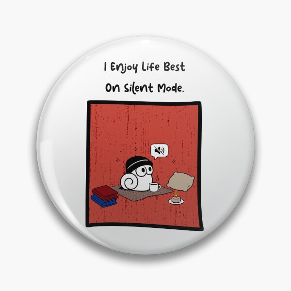 Item preview, Life On Silent Mode - Cozy Introvert Snail Aesthetic designed and sold by snewen.