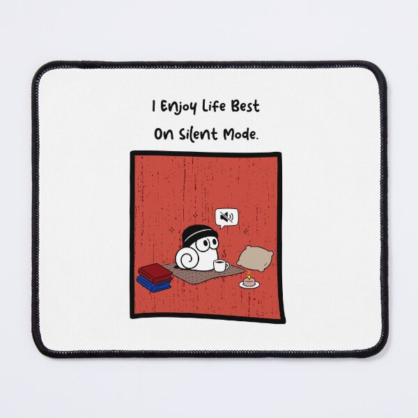 Item preview, Life On Silent Mode - Cozy Introvert Snail Aesthetic designed and sold by snewen.