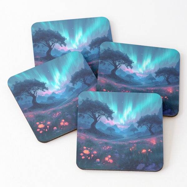 Item preview, Impressionist Skyroot Alien Fantasy Valley Landscape designed and sold by Luminous Wilds.
