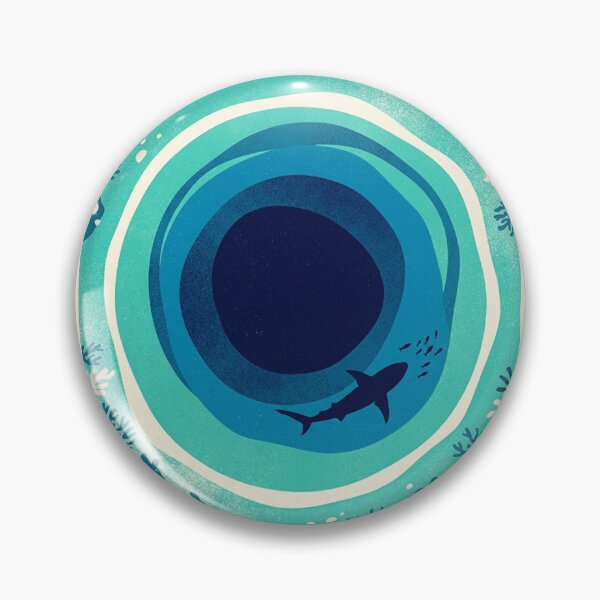 Item preview, Vintage Belize Great Blue Hole Ocean Art designed and sold by DuckOddity.