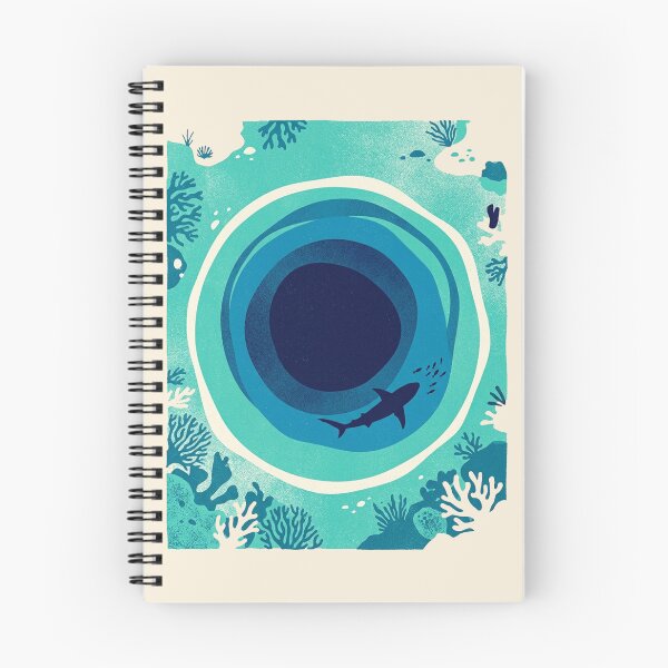 Item preview, Vintage Belize Great Blue Hole Ocean Art designed and sold by DuckOddity.