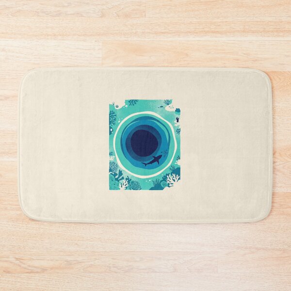 Item preview, Vintage Belize Great Blue Hole Ocean Art designed and sold by DuckOddity.