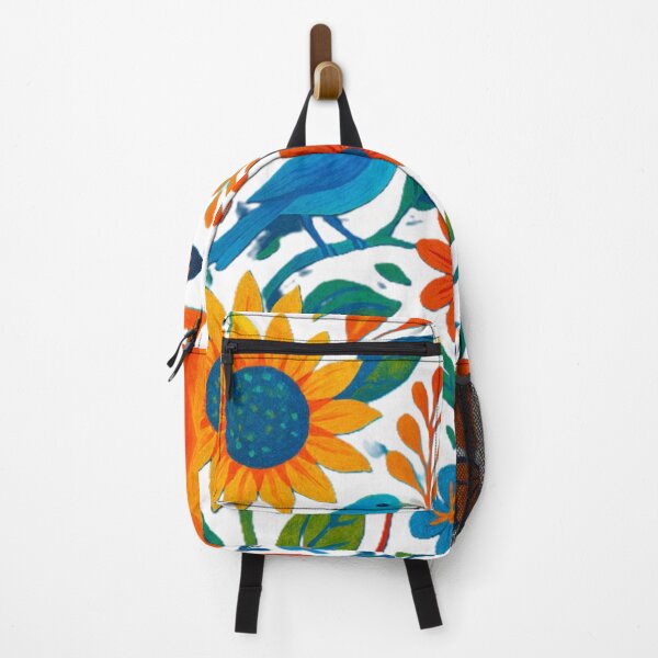 Item preview, Whimsical Folk Art Woodland Fox and Bluebird Meadow designed and sold by Nexus Space.