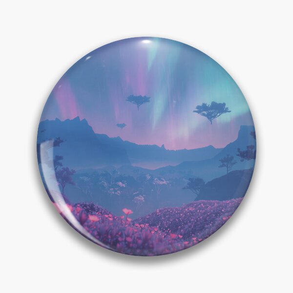 Item preview, Pastel Night Bloom Alien Fantasy Forest Landscape designed and sold by Luminous Wilds.
