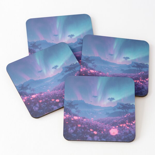 Item preview, Pastel Night Bloom Alien Fantasy Forest Landscape designed and sold by Luminous Wilds.