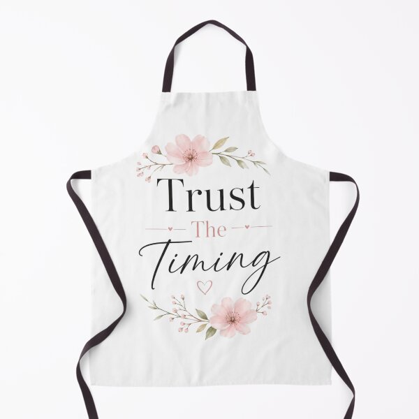 Item preview, Trust The Timing Cute Floral Motivational Quote Design | Minimalist Positive Typography Art designed and sold by Sanika arts .