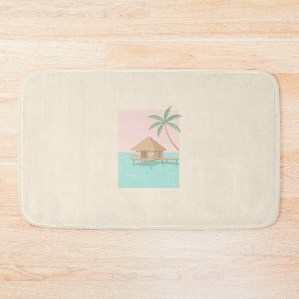 Item preview, Minimalist Maldives Water Bungalow Tropical Paradise designed and sold by DuckOddity.