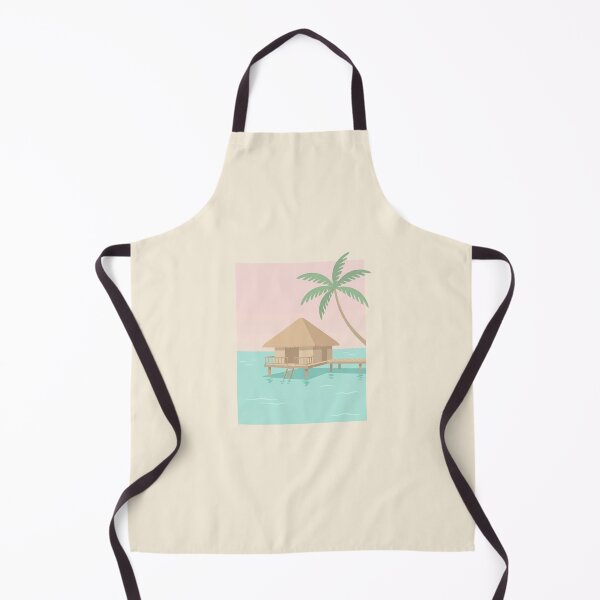 Item preview, Minimalist Maldives Water Bungalow Tropical Paradise designed and sold by DuckOddity.