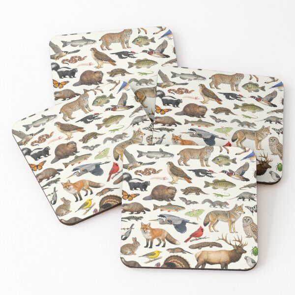 Item preview, Animals of Tennessee Retro Style Identification Chart designed and sold by kakarikihill.