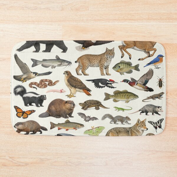 Item preview, Animals of Tennessee Retro Style Identification Chart designed and sold by kakarikihill.