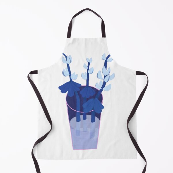 Item preview, Indigo Blooms In Glass Vintage Floral Illustration designed and sold by BuncoHearas.