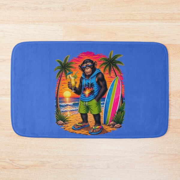 Item preview, Tropical Chimp Sunset Cocktail Beach Vacation T-Shirt designed and sold by Aimetoi.