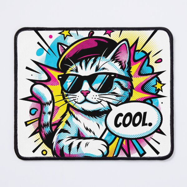 Item preview, Cool Cat Pop Art Cartoon | Trendy Sunglasses Kitty Design designed and sold by Velmart.