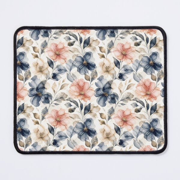 Item preview, Elegant Navy Blush Ink Floral designed and sold by Clockwork and Bloom.